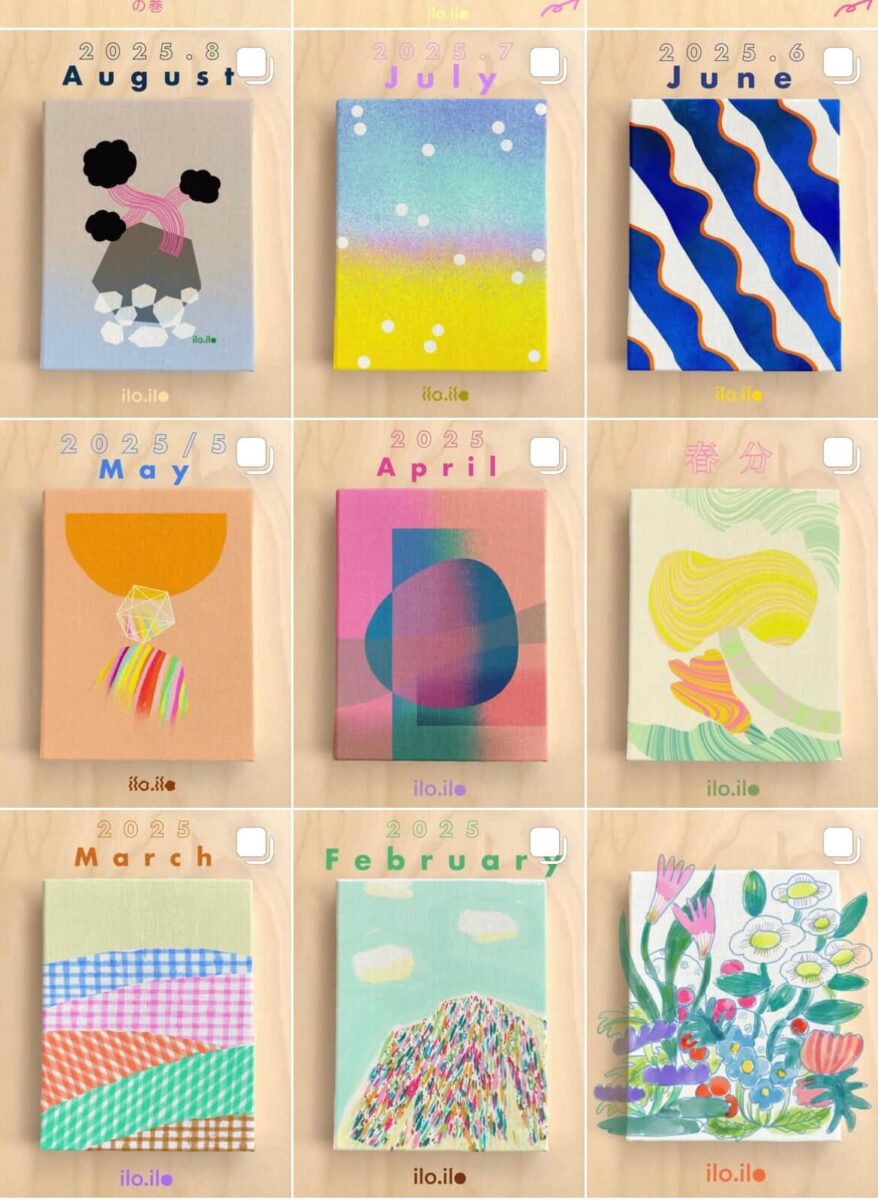毎月のイラストの写真